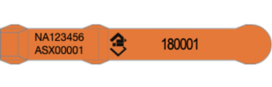 Picture of New South Wales NLIS EID Tag - Layout 3