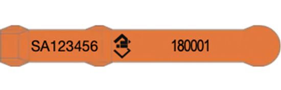Picture of South Australia NLIS Visual Tag - Layout 3