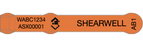 Picture of Western Australia NLIS EID Tag - Layout 5