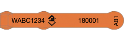 Picture of Western Australia NLIS Visual Tag - Layout 3